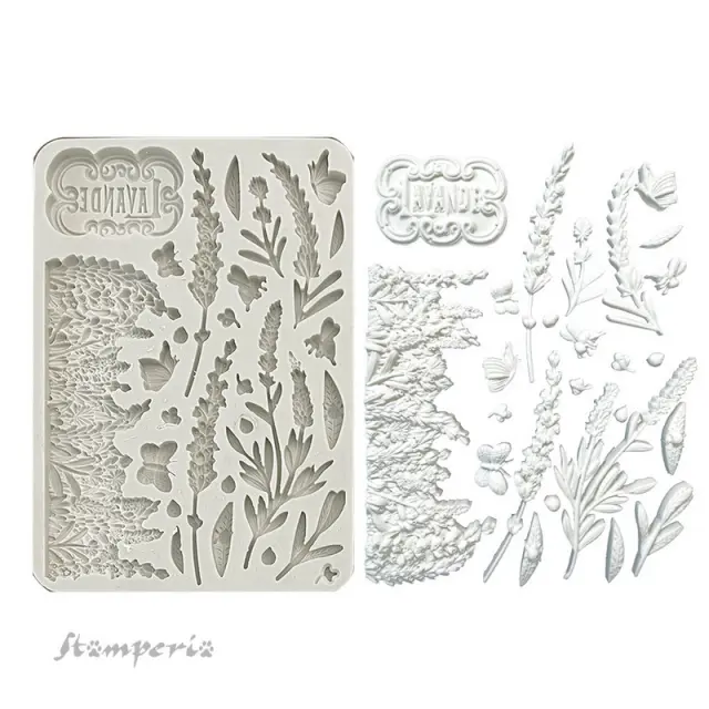 Καλούπι σιλικόνης A5, 15×21cm, Stamperia, Lavender, Elements