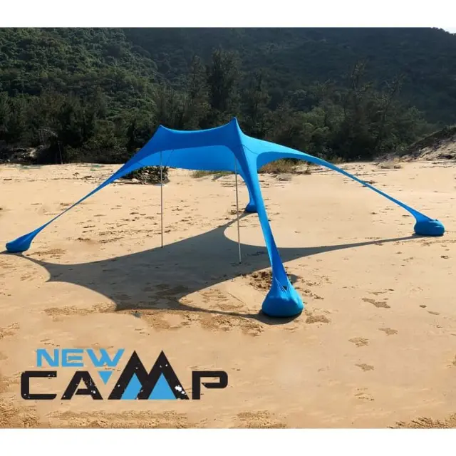 Τέντα Παραλίας Ελαστική NEW CAMP LYCRA SHELTER Aegean Blue 320x250cm 3