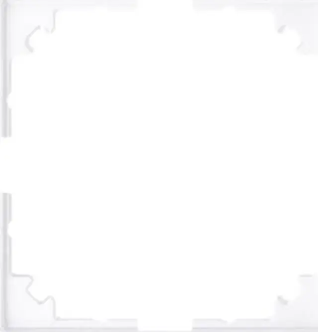 M-Pure frame, 1-gang, active white