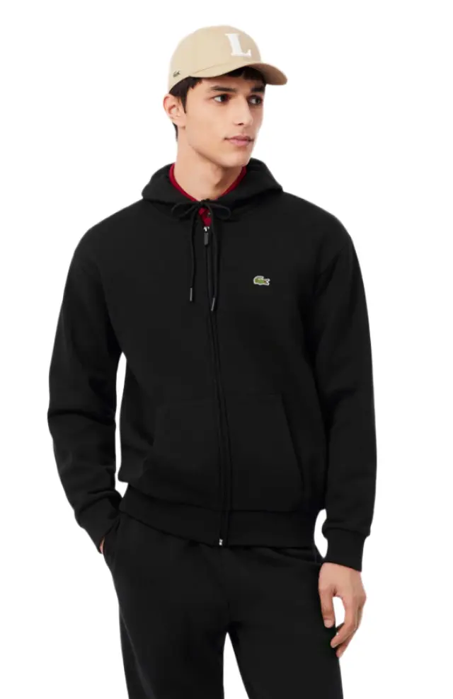 Lacoste ανδρικό fleece hoodie φούτερ με φερμουάρ 3SH8864-1