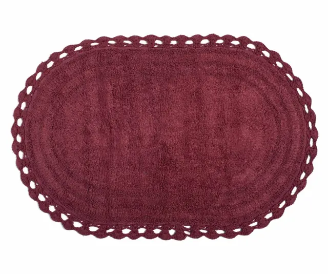 ΠΑΤΑΚΙ OVAL (70CM X 140CM) BURGUNDY - -