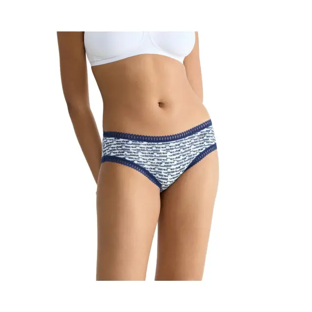 Sloggi Γυναικείο Slip GO Crush Hipster - Τριπλό Πακέτο, Χρώμα Πολύχρωμο-Μπλε-Γαλάζιο 2