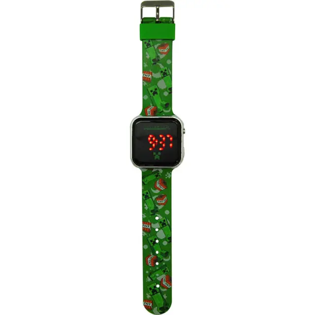 Παιδικό Ρολόι Minecraft led Πράσινο watch
