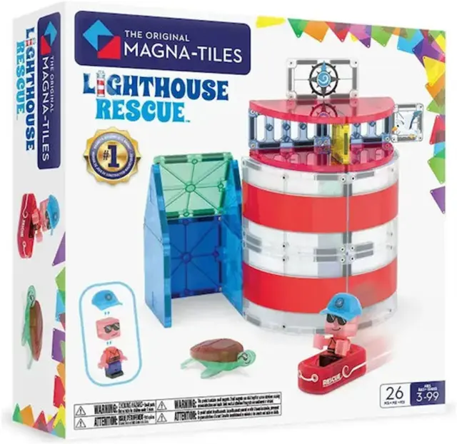 MAGNA-TILES Lighthouse Rescue 26 Τεμάχια – Μαγνητικά Πλακίδια STEM / 262025LR (Magna-Tiles)