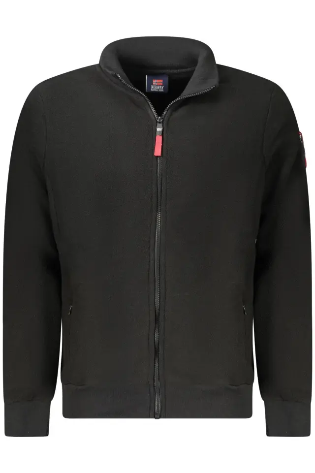 Norway Nautical School - Ανδρική Ζακέτα Φούτερ Fleece 859532-BLACK Μαύρο - 3XL