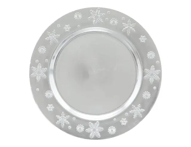 Πιατέλα σερβιρίσματος Fééric Lights & Christmas με διάμετρο 33cm - Silver 183454AR 2