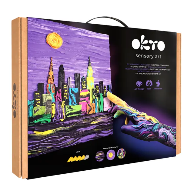 Okto DIY Δημιουργικό Sensory Σετ Ζωγραφικής 3D με Πηλό New York (12-99 ετών) 10040
