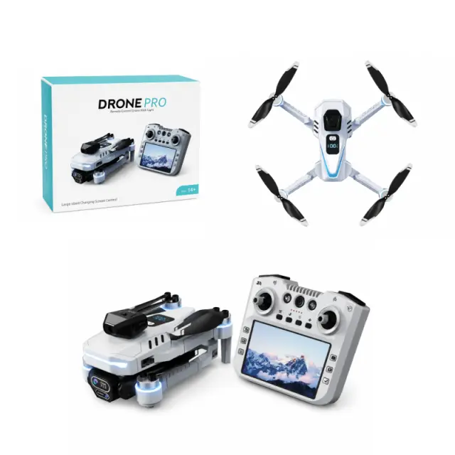 Πτυσσόμενο Drone Pro με Διπλή Κάμερα HD & Τηλεχειριστήριο με Οθόνη - Drone Pro Foldable HD Dual Camera with Screen Remote Controller 030278