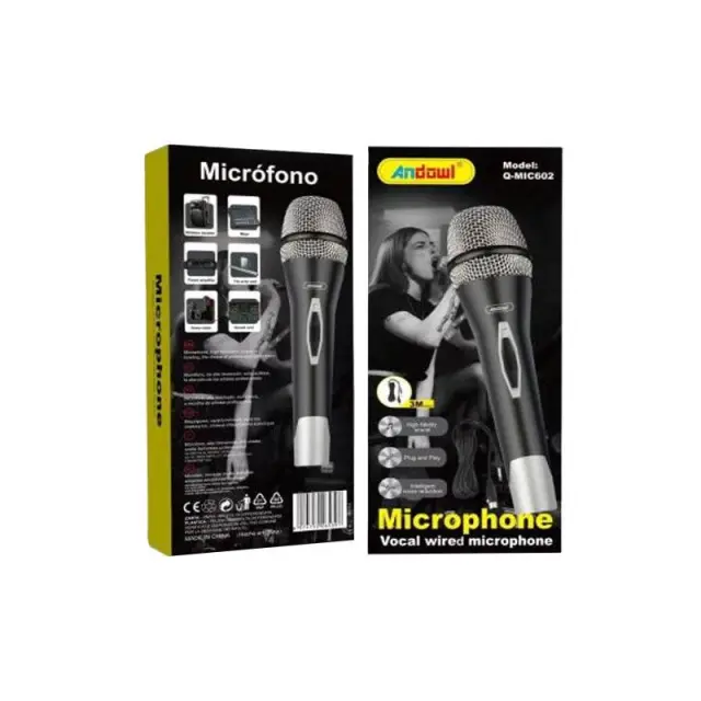 Andowl Ενσύρματο Μικρόφωνο Q-MIC602 Set Χειρός Φωνής – Wireless Microphone 075652 3