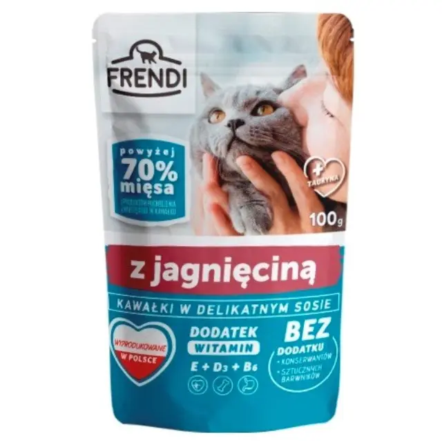 FRENDI Pieces in lamb sauce - wet cat food - 100 g