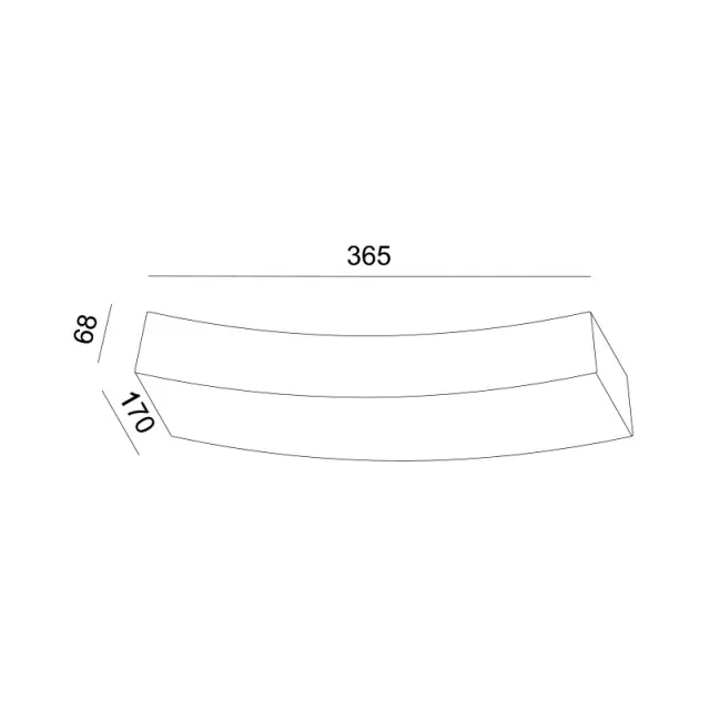 ΓΥΨΙΝΟ ΕΠΙΤΟΙΧΟ Φ/Σ 1XRX7S 118mm SHELF 36,5x17x6,8CM / G85071W 2