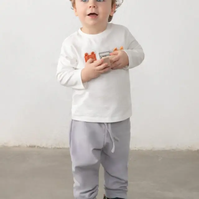 Baby 6 μηνών έως 4 ετών Παντελόνι φόρμας γκρι