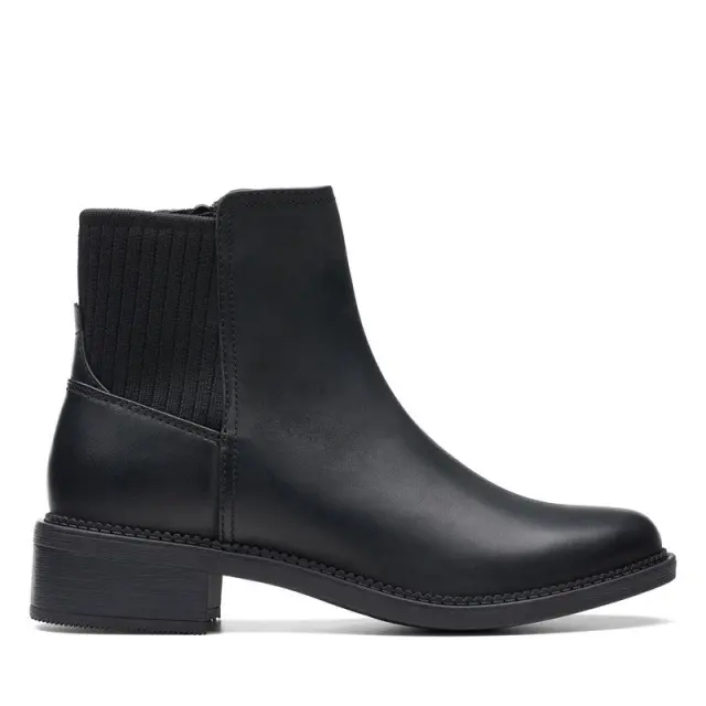 Clarks Maye Palm Black Black Leather - 37 2
