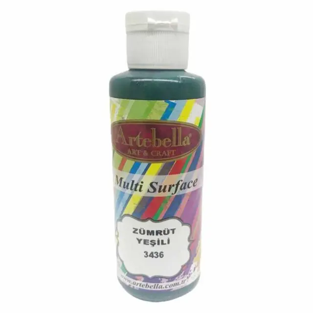 Artebella Ακρυλικό Χρώμα Multi Surface - 3436 Emerald Green - 130ml