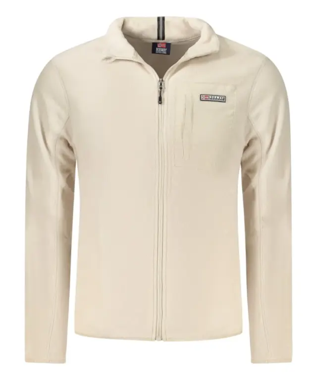 Norway Nautical School - Ανδρική Ζακέτα Φούτερ Fleece 859505-ROPE Μπεζ - L