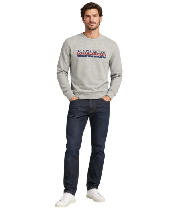 Napapijri - Ανδρικό Φούτερ Beris-C NP0A4EZ9-160 Γκρι - 2XL 2