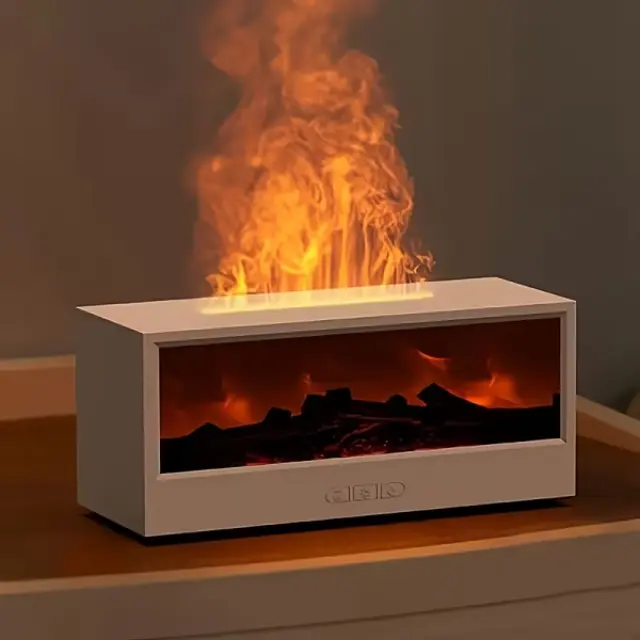Υγραντήρας χώρου με εφέ φλόγας - 626286 - White 2