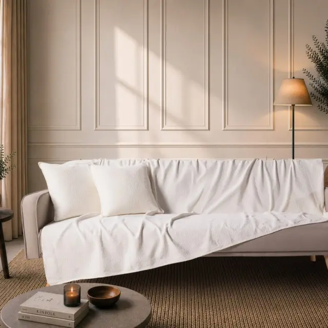 Ριχτάρι Bolton 01 Ivory TEORAN Τετραθέσιο 180x350cm 2