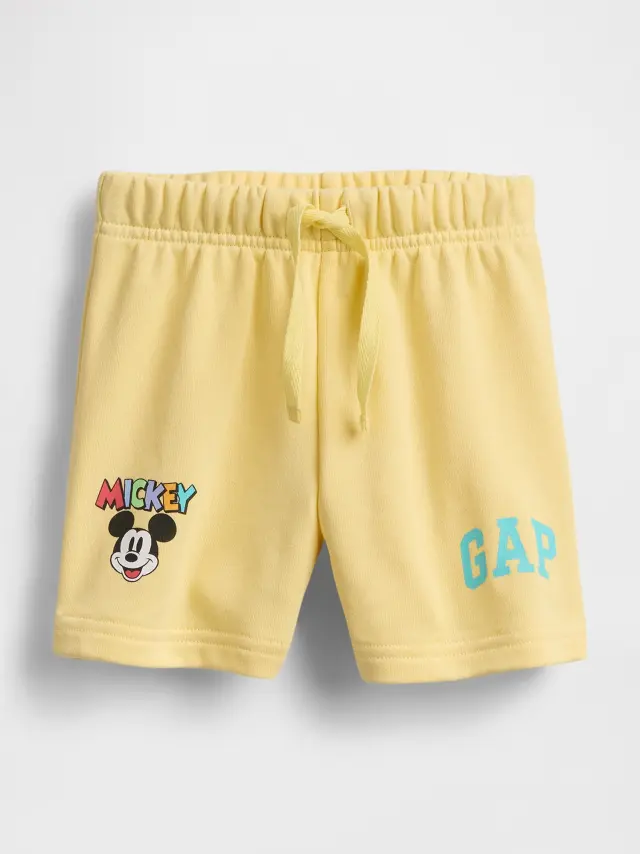 Κίτρινο babyGap | Disney Buzz Lightyear Relaxed Logo Pull-On Σορτς PALE BANANA 12-0824TCX