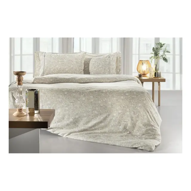 Σετ Σεντόνια Φανελένια Μονά 3 Τεμαχίων Guy Laroche Elodie Natural 170x265