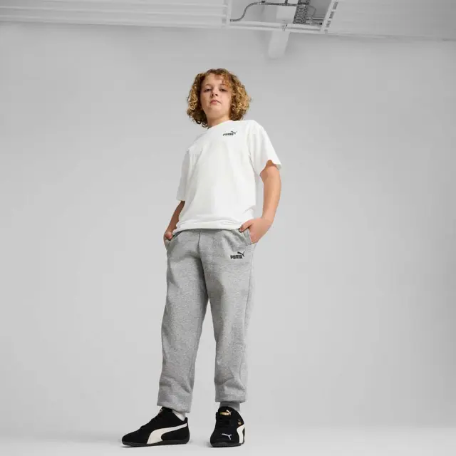 Puma Boy's Essentials No1 Logo Sweatpants Γκρι 684912-03 (Puma) - 140 3