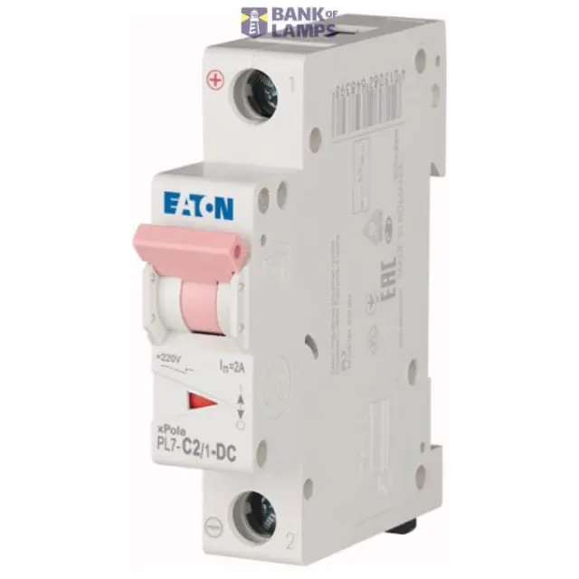 PL7-C2/1 Miniature circuit breaker (MCB), 2 A, 1p, characteristic: C