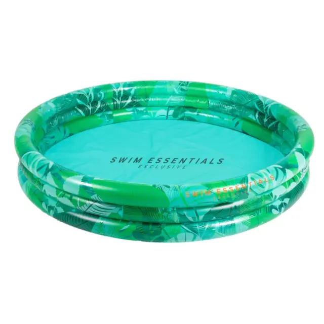 Swim Essentials: Φουσκωτή πισίνα Ø150εκ. με τρεις αεροθαλάμους (3+ ετών) "Green Tropical" 942995