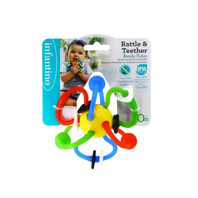 INFANTINO RATTLE & TEETHER BENDY TUBES 2