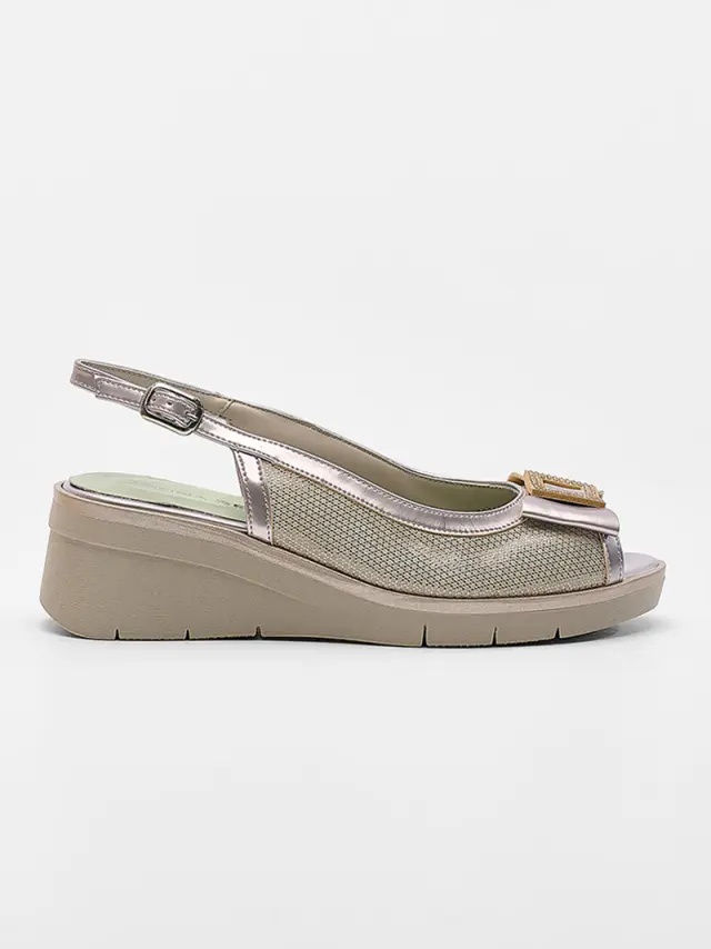 Donna Serena Πέδιλα Γυναικείο δέρμα Γκρί DSE/5177 BEIGE 3