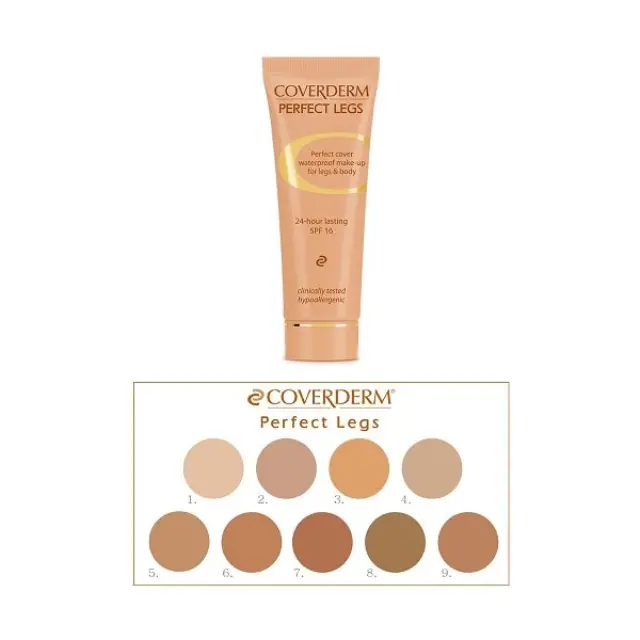 Coverderm Perfect Legs SPF16 Αδιάβροχο Make-Up Σώματος 30ml 4-el