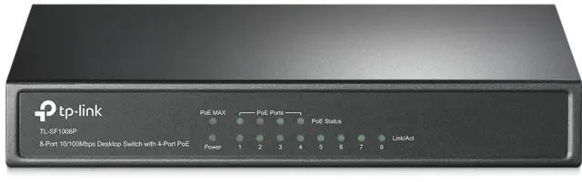 TP-Link Unmanaged Switch SF1008P 8port Fast Ethernet PoE (TL-SF1008P)