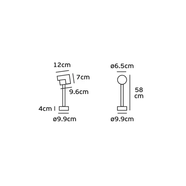 Φωτιστικό Κήπου LED Bel 10W 3000K Ανθρακί IP65 3