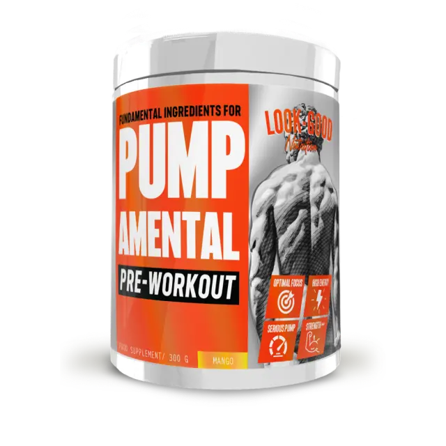Pumpamental- PRE WORKOUT (300g) - Look Good (Mango)