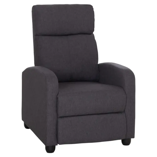 Πολυθρόνα σαλονιού Relax Drosen γκρι ύφασμα 68x80x93 εκ