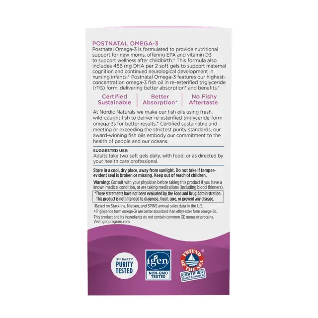 Nordic Naturals Postnatal Omega-3 3