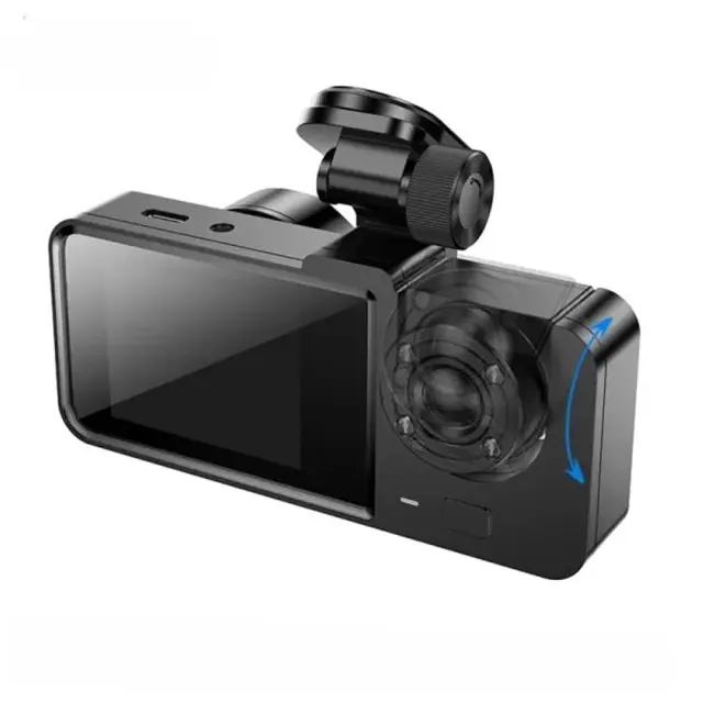 Καταγραφική Κάμερα Αυτοκινήτου Hoco DI63 Universe 720p HD 150mAh Ultra Wide Γωνία Λήψης 145° 2" Οθόνη με Ταυτόχρονη Καταγραφή απο 3 Κάμερες 3