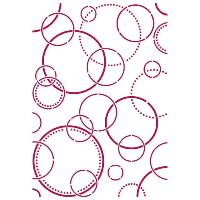 Στένσιλ Stamperia - 21x29.7cm - Romantic Threads Bubbles