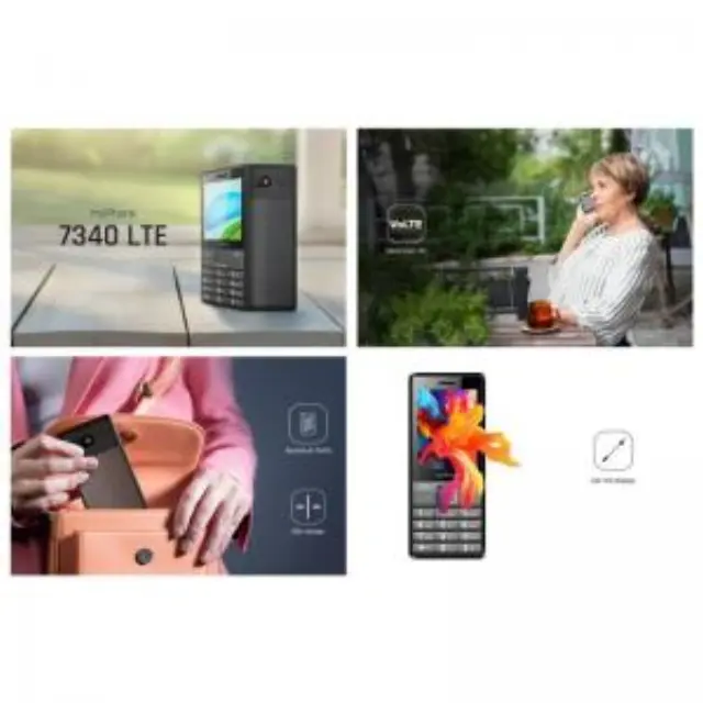 Κινητό Τηλέφωνο myPhone 7340 LTE (Dual SIM) Μαύρο-Ασημί N70656 2