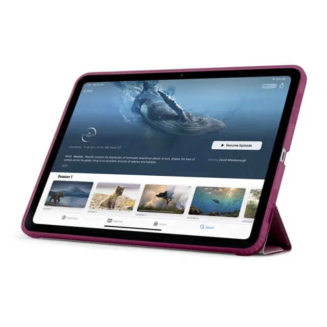 Pipetto Origami No1 Original Case, burgundy - iPad (A16) / iPad (2022) 2