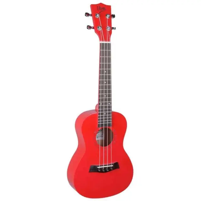 V-TONE UK23 RD acoustic concert ukulele 23" red + cover 2