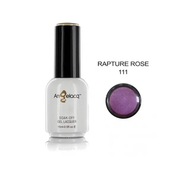 Ημιμόνιμο επαγγελματικό βερνίκι ANGELACQ 15ML - 0.5FL.OZ 111 Rapture Rose