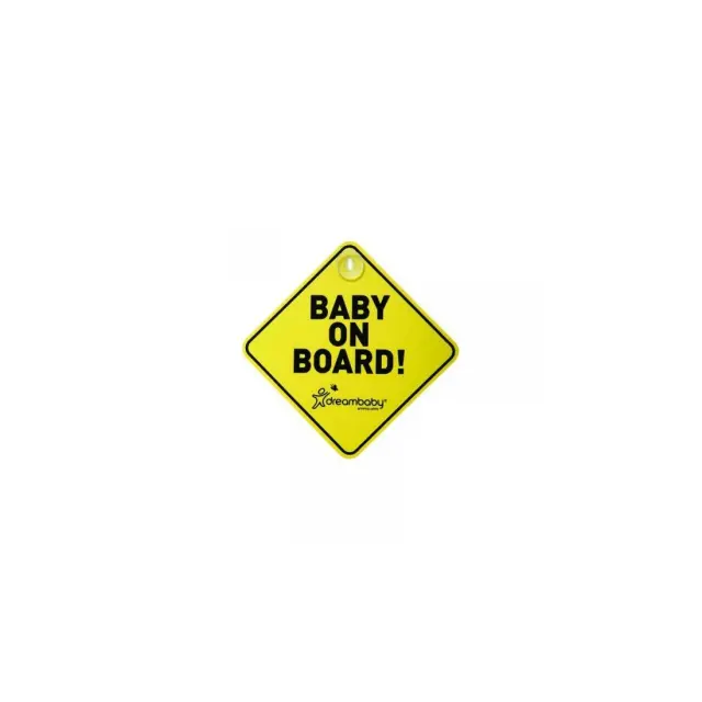 Σήμα αυτοκινήτου Baby on Board Κίτρινο-Μαύρο DreamBaby BR74717