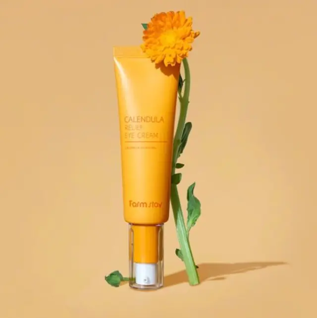FarmStay Calendula Relief Eye Cream, Καταπραϋντική Κρέμα Ματιών με Εκχύλισμα Καλέντουλας 50ml 2