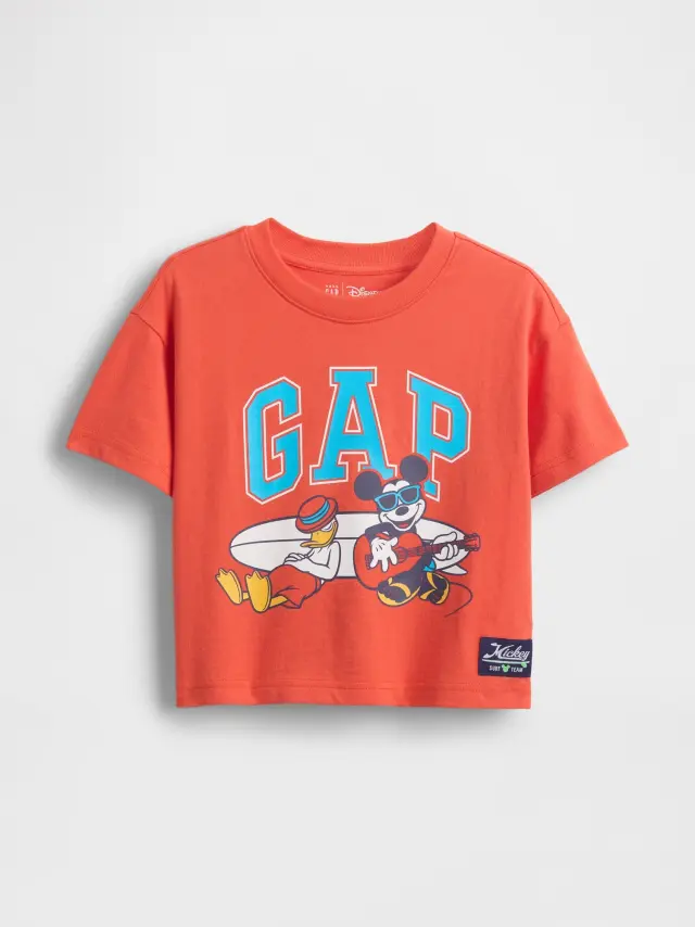 Gap Disney Βρεφική & Νηπιακή Oversized Μπλούζα Neon lava