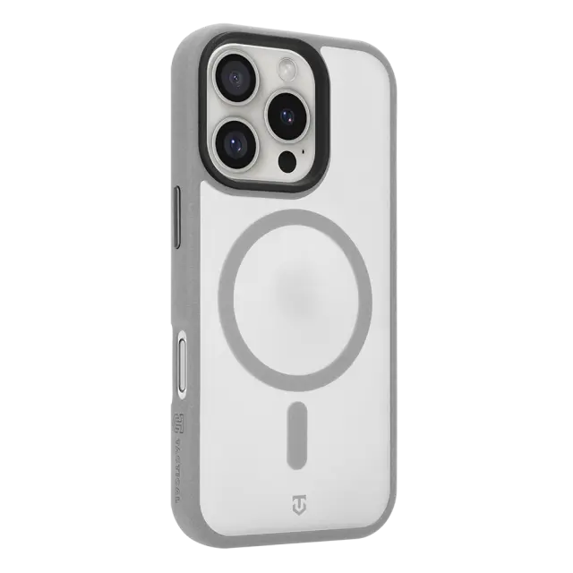 Tactical MagForce Hypersand Cover for Apple iPhone 16 Pro Light Grey 3
