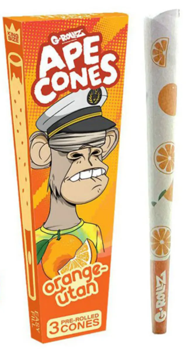G-Rollz Cone Προτυλιγμένος Κώνος «Orange Utan» - King Size 3τεμ.