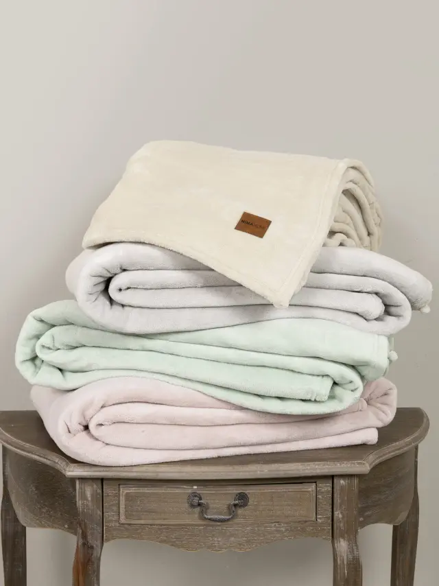 Κουβέρτα 220x240 Υπέρδιπλη 320gsm Fleece nima Alpa 100% Πολυέστερ- Mint 2
