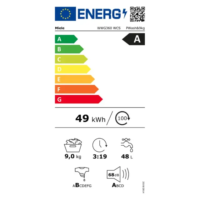 ΠΛΥΝΤΗΡΙΟ ΡΟΥΧΩΝ 9KG WWG 360 WCS EU1 Pwash MIELE A (12193350) 2