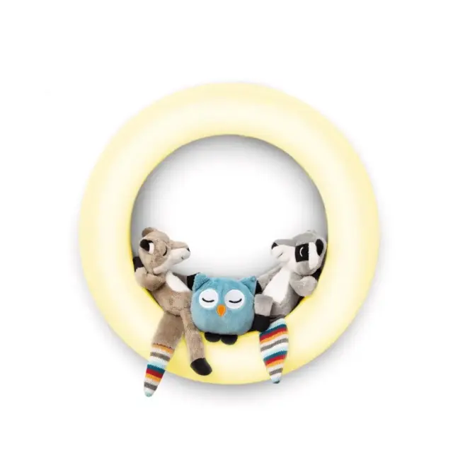 Zazu Kids FAY REX OTIS Επαναφορτιζόμενο Φωτιστικό Τοίχου Πολύχρωμο 3 Μαγνητικά Ζωάκια ZA-WALL-01