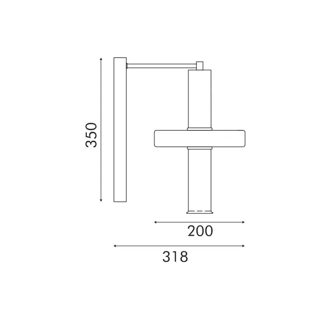 ΦΩΤΙΣΤΙΚΟ ΤΟΙΧΟΥ ACA HM25026B ΧΡΥΣΟ ΔΙΑΦΑΝΕΣ COB 5W 3000K IP20 L22XW28XH38CM / HM25026B 3